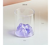 Small Transparent Glass Coffee Cup Mountain Glass Whisky Heat Resistant Tea Drink Milk Juice Cup Cups Drinking Glasses