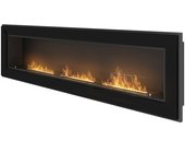 Marco 1800 SimpleFire with Cristal Negro Chimenea de Bioetanol empotrada