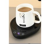 Calentador de para Mesa de Oficina Taza de Agua de Milk Tea Calentador de Enchufe EU 3 Gear Temperatura Constante Almacenamiento Peligroso Normal cb3d