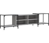 Mueble TV combinadoMueble de TV madera de ingeniería gris Sonoma 203x37x50 cm