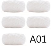 5pcs X100g Soft Velvet Yarn For Knitting Sweater Scarf Blankets Thick Crochet Yarn Threads