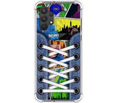 Tumundosmartphone Funda Silicona Antigolpes para Samsung Galaxy A32 4G diseño Zapatillas 14 Dibujos