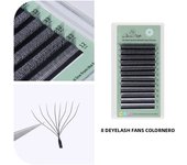GLAMLASH 3D4D5D6D7D8D W Eyelash C/D/L/LU/M Premade Volume Fans Brown Lash Extensions Natural Soft