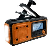 （Pre-sale）Radio Portátil Con Cargador De Solar Y Manivela 5000mAh Emergencia AM/FM SW Multi BAND Con Linterna LED Y Power Bank