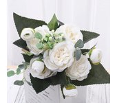 Peony Artificial Flowers Silk Persian Rose Tea Pods Home Living Room Decor Fake Wedding Garden DIY Arrangement Decoration
