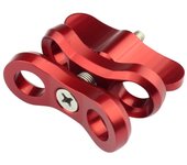 PULUZ Ball Clamp Close Hole Diving Camera Bracket CNC Aluminum Spring Flashlight Clamp for Diving Underwater Photography System