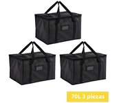 70L Insulated Thermal Cooler Bag Insulation To Keep Cold Large Capacity Portable Lunch Bag Zip Picnic Camping Tin Foil Food Bags