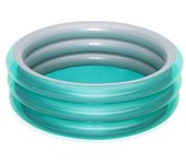 Piscina Hinchable Autoportante Infantil Bestway 170x53 Cm Diseño Big Metallic 3-ring Pool Edad Mayores De 6 Años