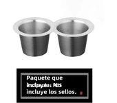 Refill Nespresso Coffee Capsulas Stainless Steel Refillable Nespress Coffee Capsule Reusable Italian Coffee Filters Cup