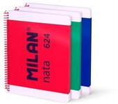 MILAN PAQ/3 CUADERNO ESPIRAL A4 80H 95G LISTO COLORES SURTIDOS