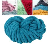 Chunky Chenille Yarn Gauge 7 Plush Jumbo Yarn Acrylic Thick Yarn Bulky Yarn for Hat Crochet Bed Arm Knitting Throw