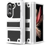 Para Samsung Galaxy Z Fold 6 Funda con Pata de Cabra, Slim Fit A Prueba de Golpes Durable PC Hard Suave TPU Funda para Samsung Galaxy Z Fold6