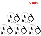 1-5pcs for Baofeng Kenwood UV-5R Radios Microphone Earphone Earbud Headphone 2 Pin Covert Acoustic Tube Earpiece Headset Mic