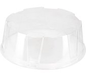 MONOUSO | Tapa para Envase Tarta APET Transparente Ø24x8cm (160 Uds)