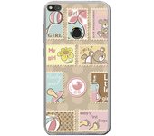 Tumundosmartphone Funda Gel Tpu para Huawei P8 Lite 2017 Diseño Sellos Dibujos