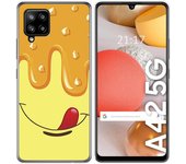 Tumundosmartphone Funda Gel Tpu para Samsung Galaxy A42 5G diseño Helado Vainilla Dibujos