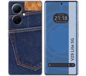 Funda Silicona para Vivo V29 Lite 5G diseño Vaquero Dibujos