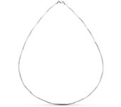 Inmaculada Romero Gargantilla Oro Blanco 18k Mujer Semirrígida Tubos Circonitas Mosquetón