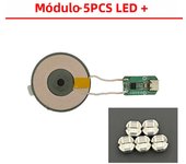[0-35mm wireless power supply ] Type-c USB Wireless Transmitter Coil 5X Wireless LED Receiver Light Lighting Model Gundam Toys
