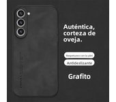 Luxury Sheepskin Leather Case for Samsung Galaxy S24 S23 FE Ultra Plus S22 S21 S20 S10 Note 20 Note 10 Lite 5G Retro Back Cover
