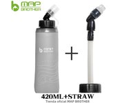 MAP BROTHER S005 250ml 420ml 500ml Soft Flask Folding Water Bottle TPU Can Hold Ice Cubes Running Hydration Pack Waist Bag Vest