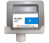 Compatible Canon PFI306 / PFI706 Cyan Cartucho de Tinta Pigmentada PFI-306C / 6658B001