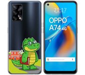 Tumundosmartphone Funda Gel Transparente para Oppo A74 4G diseño Coco Dibujos