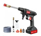 Pistola de lavado de alta presión inalámbrica para coche, 300 W, 60 bar, generador de espuma, pistola de agua, limpiador en aerosol, lavadora de coches