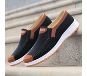 Zapatos de tela transpirables de verano, zapatos casuales, zapatos de tela antiguos de Beijing, zapatos de lona cómodos y antideslizantes, zapatos de trabajo para hombres