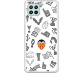 Funda original compatible con Samsung Galaxy A22 4G - Valencia Stickers Gris Escudo Color