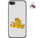 Tumundosmartphone Funda Gel Tpu para Iphone SE 2020 diseño Leones Dibujos