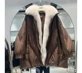 OFTBUY 2024 Fashion New Autumn-winter Real Fox Fur Collar Jacket Women Warm Thick White Goose Down Coat Luxury Fox Fur Jacket