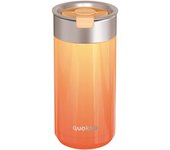 Vaso Térmico Acero Inoxidable Quokka 400ml Apricot Orange, Taza Reutilizable Café Te Frío y Caliente y bebidas