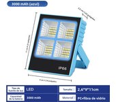 Nueva Lámpara De Construcción Portátil Recargable Con Luz De Fosa Solar LED Reflectora Proyector De Fosa Para Camping