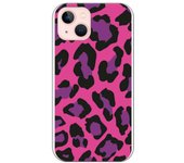 Funda original compatible con iPhone 13 - Textura Leopardo Rosa