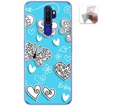 Tumundosmartphone Funda Gel Tpu para Oppo A9 2020 diseño Mariposas Dibujos