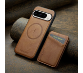 Detachable 2-in-1 Wallet For Google Pixel 9 Pro 8 7 8A 7A Card Slot Holder For Magsafe Magnetic Phone Case PU Leather Back Cover