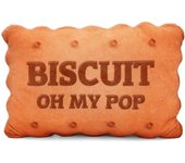 Oh My Pop Biscuit Cojín Grande, Beige