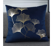 Brand New Luxury Gold Bronzing Velvet Pillow Covers Zebra Ginkgo Leaves Twigs Geometry Patterns Cushion Cover Modern Home Decor