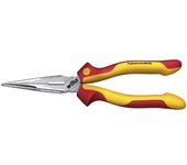 Wiha Alicates de boca semi-redonda Professional electric con filo de corte, con forma recta (27423)