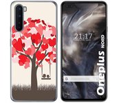 Tumundosmartphone Funda Gel Tpu para OnePlus Nord diseño Pajaritos Dibujos