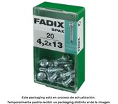 CAJA S 20 unid. TORNILLO ROSCA CHAPA CR AUTOT. 4,2x13mm FADIX