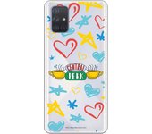 Funda original compatible con Samsung Galaxy A71 - Friends Central Perk Love