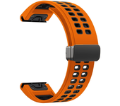QuickFit 22MM 26MM Silicone Magnetic D Buckle Strap For Garmin Fenix 6XPro 5XPlus EPIX Gen2 TACTIX DELTA Bracelet Watchband