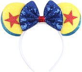 Hot Sales Mermaid Mouse Ears Headband For Girls Women 4.5" Bow Hairband Cartoon Character Cosplay Hair Accessories