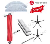 Original Roborock S7 S75 S7Plus Pallet Parts Mop White/Black Side Brush Main Brush/Roll Brush Filter Water Tank Accessorie