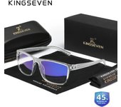 KINGSEVEN Blue Light Blocking Glasses Reading Eyeglasses Ultralight TR90 Frame Anti Blue Ray Computer Transparent Lens Glasses