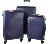Maletas de Viaje 3 Piezas Rígidas 100% PP Ultrarresistentes con Cerradura TSA - Doble Rueda 20/24/28