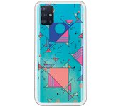 Funda compatible con Samsung Galaxy M51 - Geometric bluerose