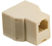 Valueline Divisor Telecom, RJ11 hembra – 2x RJ11 hembra, blanco, apto para dividir cable telefónico
